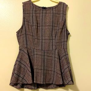 Amazon buy black checkered Ladies business top